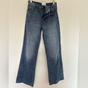 DU/ER Midweight Wide Leg Button fly vintage Jean in 28x33